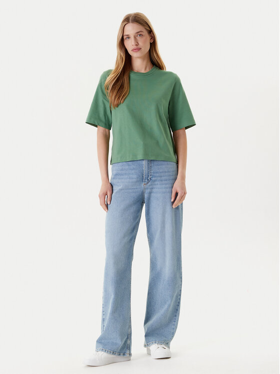 United Colors Of Benetton United Colors Of Benetton T-Shirt 3BL0E17G5 Zielony Relaxed Fit