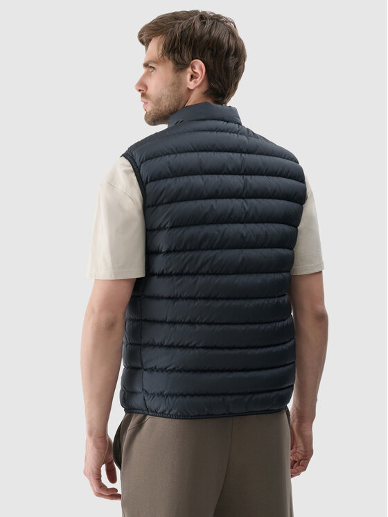 4F 4F Kamizelka NATURAL (DOWN) WARMTH Czarny Regular Fit