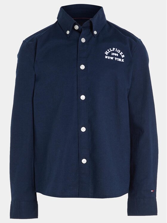 Tommy Hilfiger Tommy Hilfiger Marškiniai Varsity KB0KB08516 Tamsiai mėlyna Regular Fit