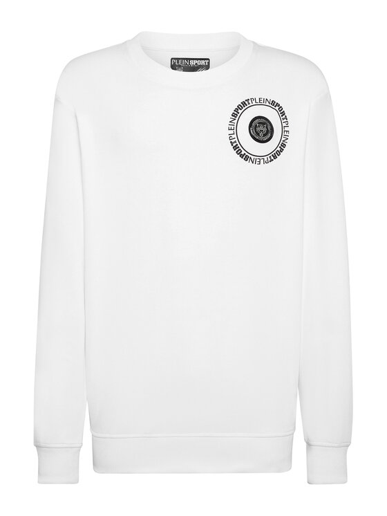 Plein Sport Plein Sport Longsleeve 14219 Biały Regular Fit