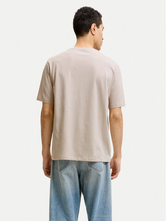 Jack & Jones Jack & Jones T-Shirt Gradient Print 12288094 Beżowy jasny Regular Fit