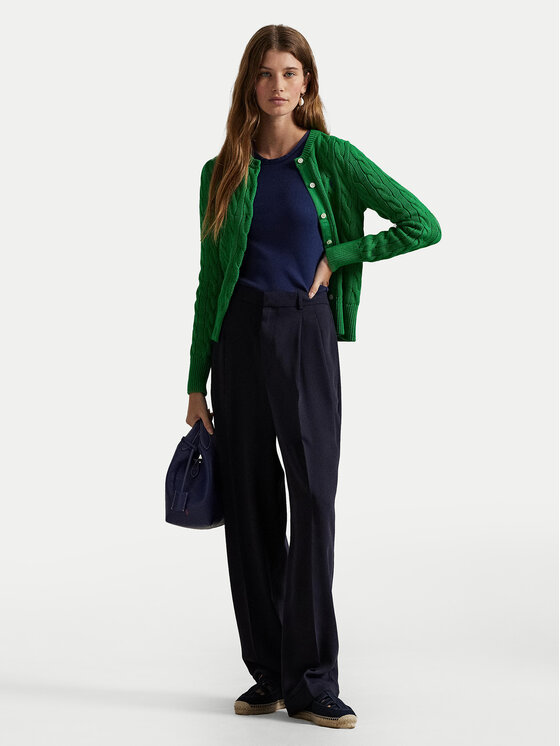Polo Ralph Lauren Polo Ralph Lauren Pletena jopica 211891643020 Zelena Regular Fit