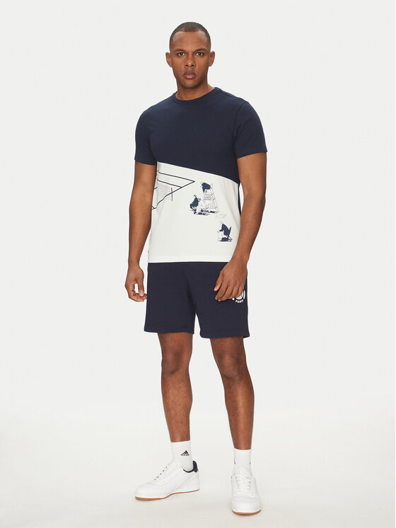 Lacoste Lacoste T-Shirt TH0031 Granatowy Regular Fit