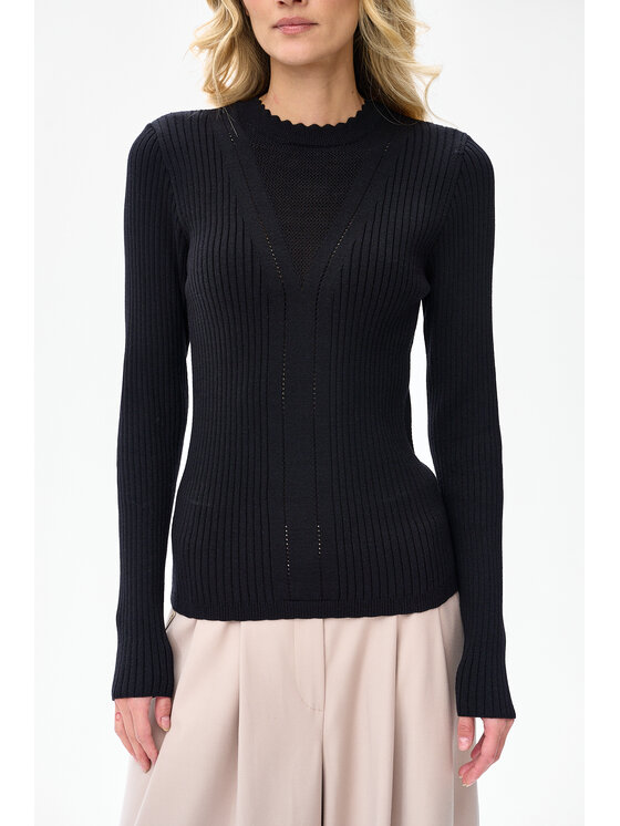 blue shadow blue shadow Sweter Cann Czarny Regular Fit