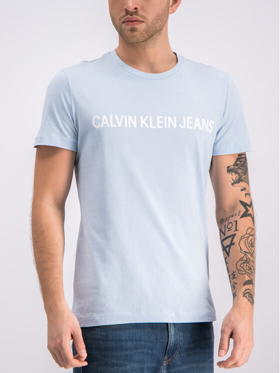 Calvin Klein Jeans Calvin Klein Jeans T-shirt Institutional J30J307856 Blu Regular Fit
