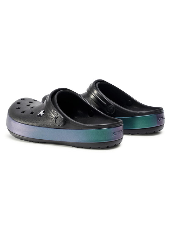 Crocs Klapki Crocband Iridescent Band Clog 206595 Czarny Modivo.pl