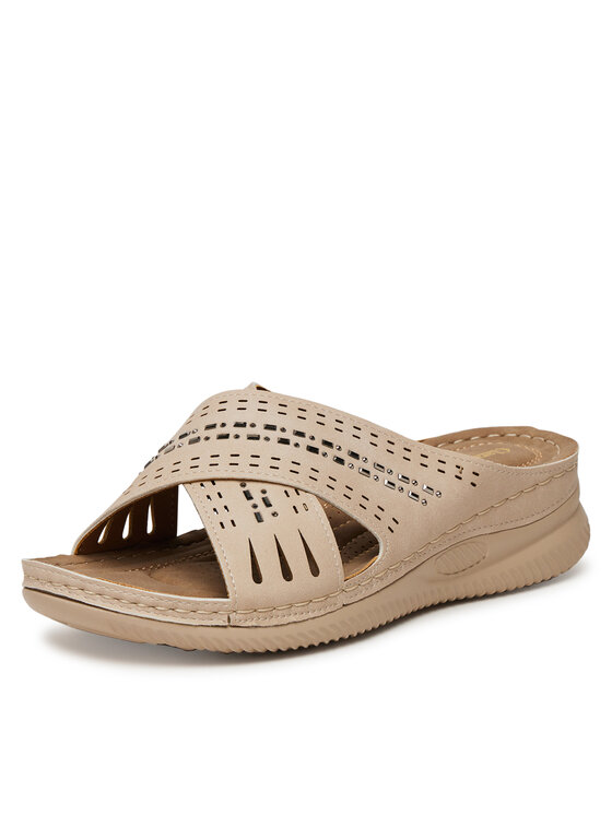 Clara Barson Clara Barson Ciabatte WYL05010-08 Beige