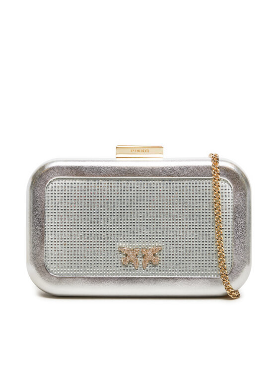 Pinko Geantă Greta Box AI 24-25 PLTT 103515 A1WD Argintiu