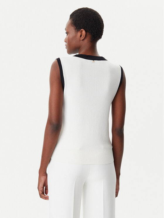 LOLA CASADEMUNT LOLA CASADEMUNT Prsluk LS2511001 Bijela Regular Fit