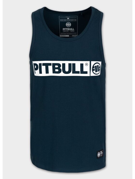 PITBULL PITBULL Tank top Tank Top Slim Fit Hilltop L Niebieski Regular Fit