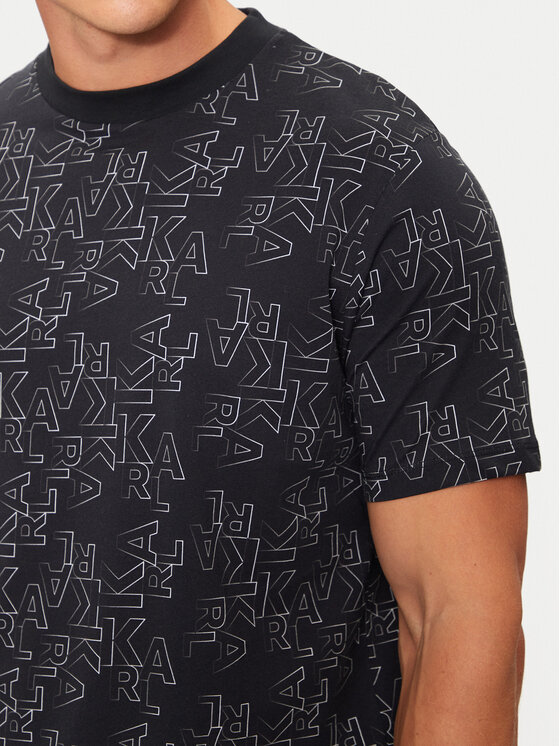 KARL LAGERFELD KARL LAGERFELD T-särk 755039 544224 Must Regular Fit