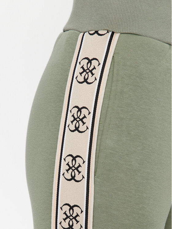 Guess Guess Pantaloni da tuta Britney V2YB15 KB3P2 Verde Regular Fit