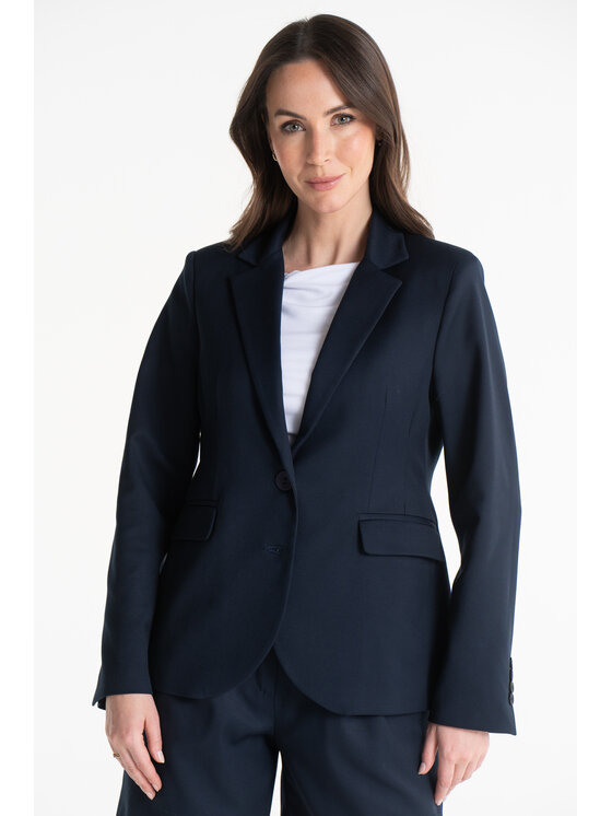 Salme Salme Marynarka Amelia Granatowy Regular Fit