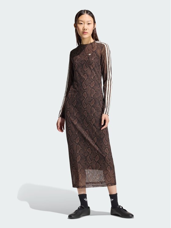 adidas adidas Sukienka codzienna 168124 Brązowy Slim Fit
