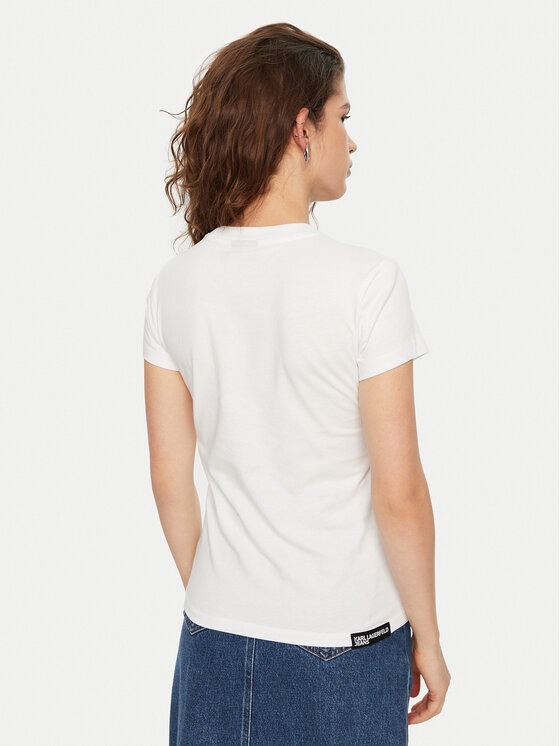 Karl Lagerfeld Jeans Karl Lagerfeld Jeans T-Shirt A1W17004 Weiß Slim Fit
