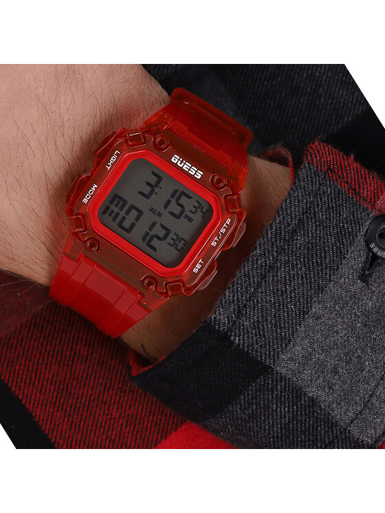 Guess Guess Zegarek GW0270G2 Czerwony