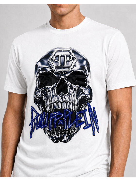 PHILIPP PLEIN PHILIPP PLEIN T-shirt 31616 Bianco Regular Fit