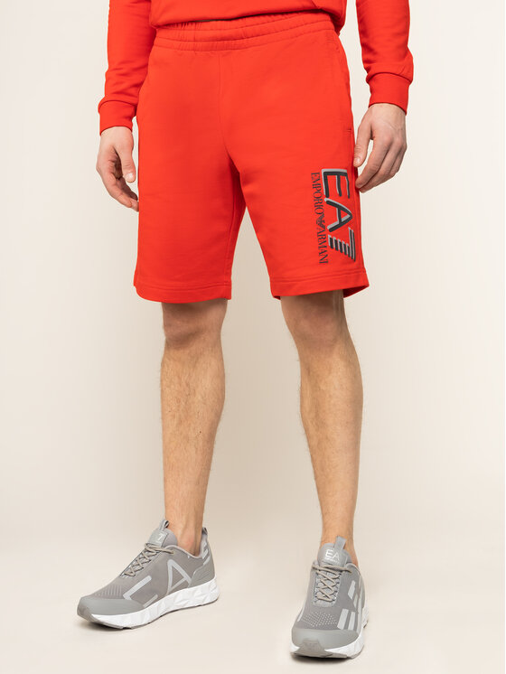 EA7 Emporio Armani EA7 Emporio Armani Sportovní kraťasy 3HPS73 PJ05Z 1451 Červená Regular Fit