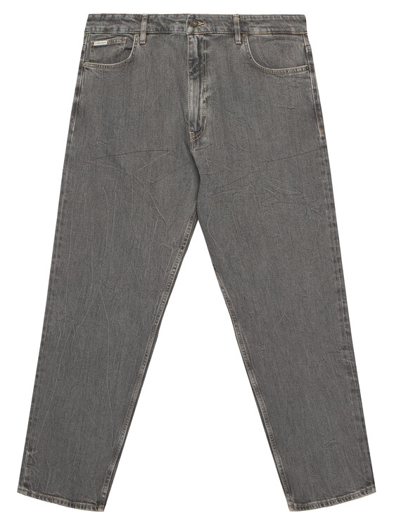 Guess Jeans Blugi M5YA90 D5LW2 Gri închis Relaxed Fit