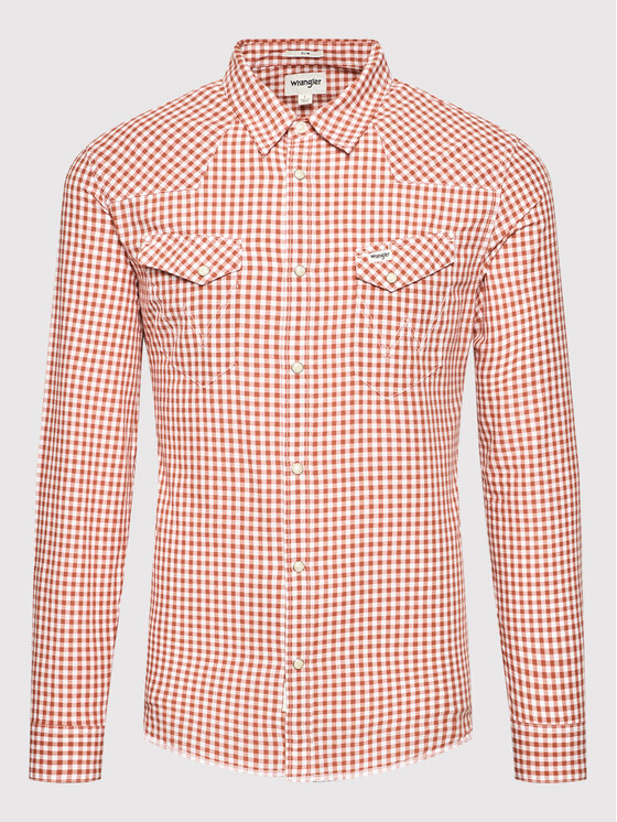 Wrangler Wrangler Camicia Ls Western W5C2CIR11 112146107 Rosso Regular Fit