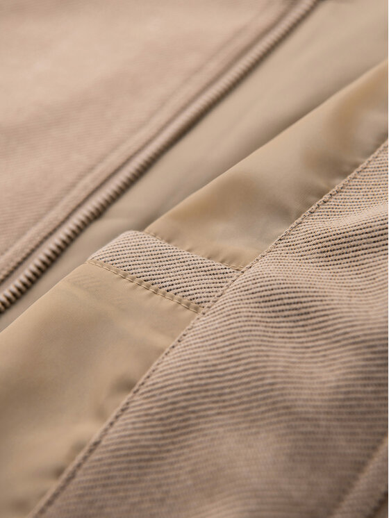 Ombre Ombre Bunda bomber C583 Béžová Regular Fit