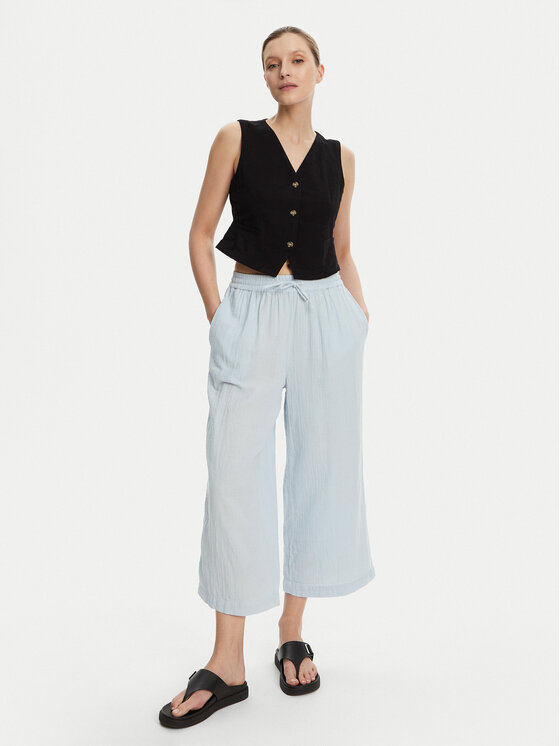 Pieces Pieces Ohlapne hlače Sastina 17156930 Svetlo modra Loose Fit