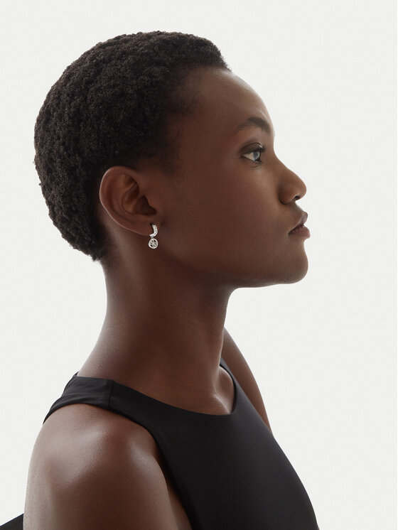 Guess Guess Ohrringe Huggie Me JUBE03 147JW Silberfarben