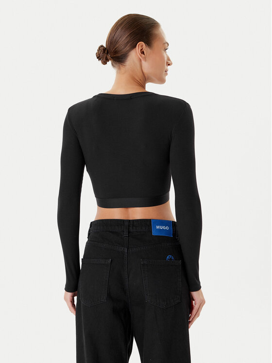 Guess Guess Blúzka O5RP00 KCDA2 Čierna Regular Fit