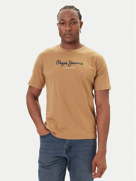 Pepe Jeans Pepe Jeans T-shirt Eggo N PM509979 Bež Regular Fit