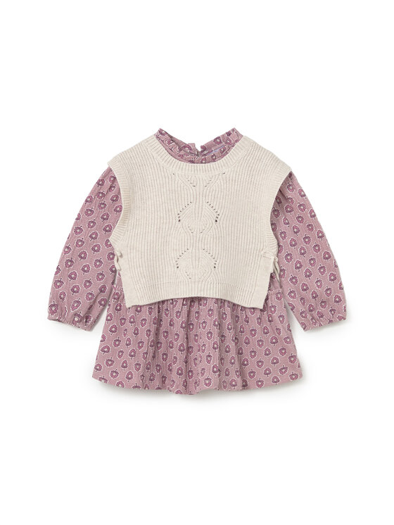 Mayoral Mayoral Set Pullover und Kleid 2913 Rosa Regular Fit