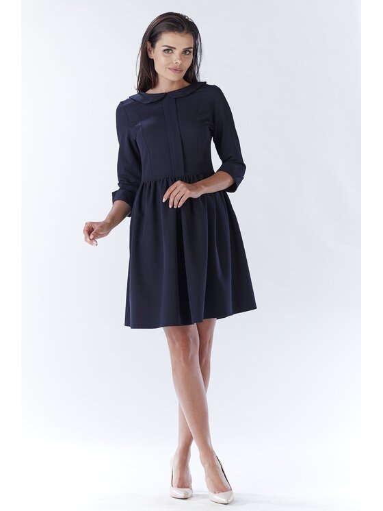 Awama Awama Vestito da giorno A183 Blu scuro Basic Fit