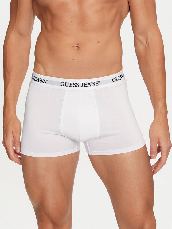 Guess Jeans Guess Jeans Súprava 3 kusov boxeriek M4BZ48 K6YW1 Biela