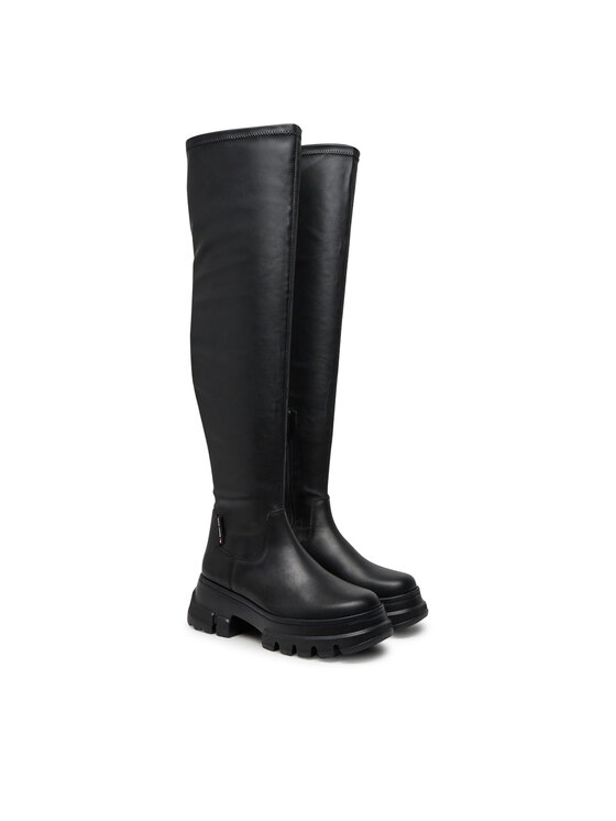 Tommy Jeans Tommy Jeans Ботуши Tjw Lightweight Otk Boot EN0EN02634 Черен