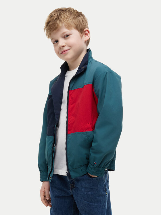 Tommy Hilfiger Tommy Hilfiger Übergangsjacke Flag KB0KB10457 Dunkelblau Regular Fit
