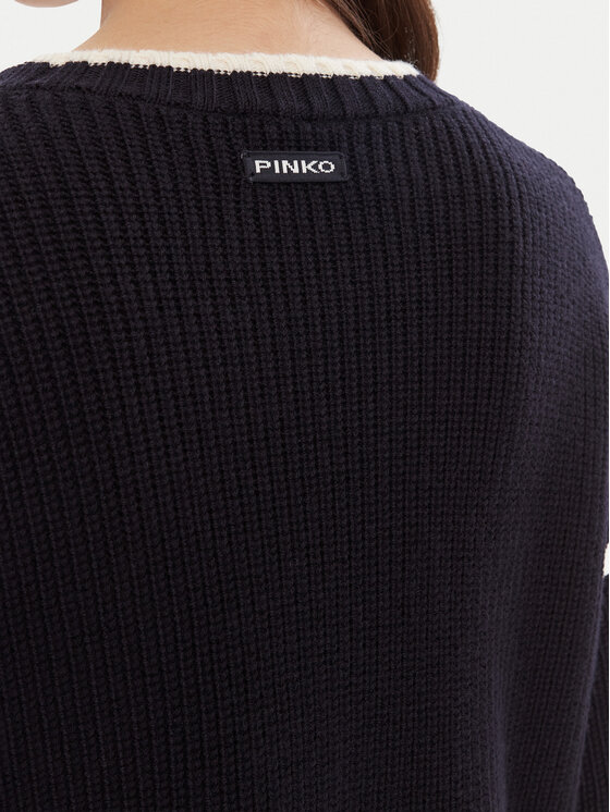 PINKO PINKO Svetr Alicudi 105397 A2PK Tmavomodrá Regular Fit