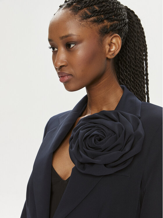 Maryley Maryley Marynarka 24EB202/43BL Granatowy Regular Fit