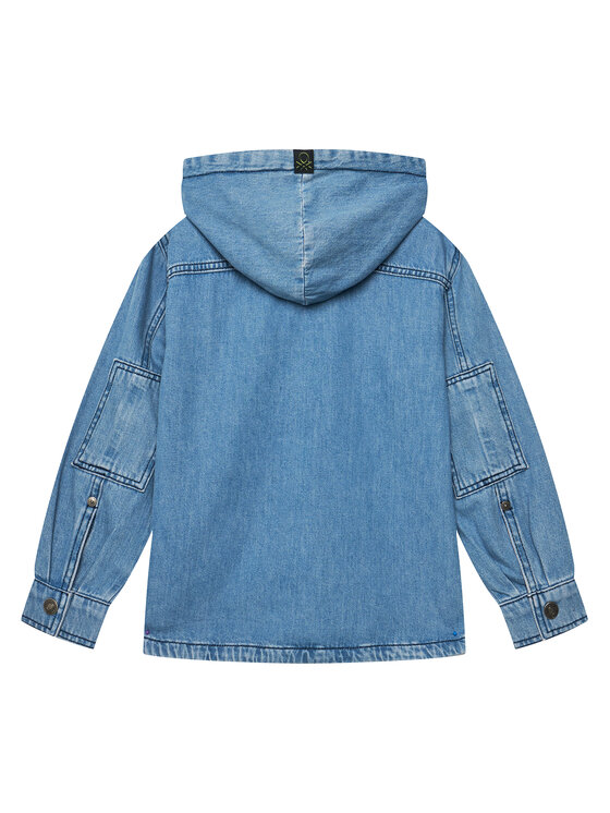 United Colors Of Benetton United Colors Of Benetton Teksasärk 5PWACQ03X Sinine Regular Fit