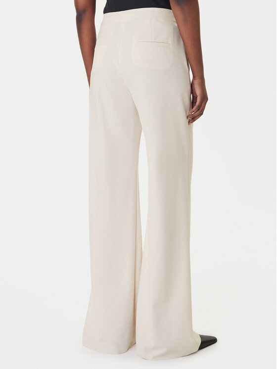 Marella Marella Панталони тип палацо Sequoia 2613131211 Бял Wide Leg