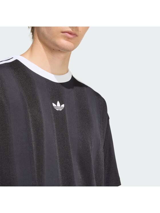 adidas adidas Футболка adicolor Jacquard KD5830 Чорний Loose Fit