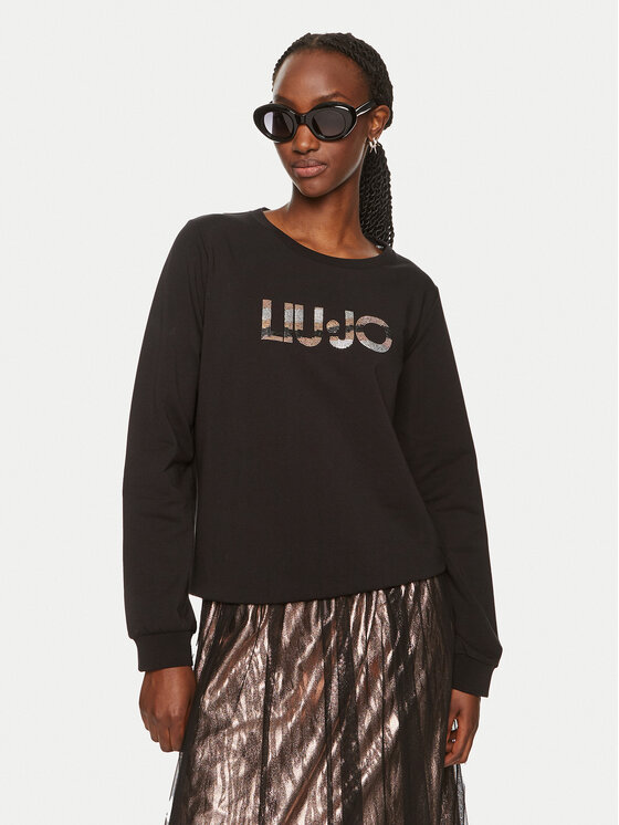 Liu Jo Sport Liu Jo Sport Μπλούζα TF4146 FS090 Μαύρο Regular Fit