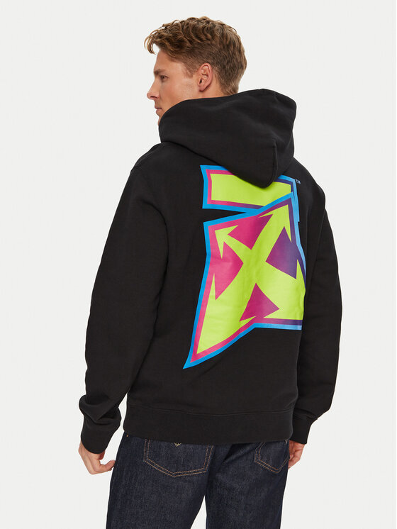 Off-White Off-White Μπλούζα OMBB097F22FLE0061070 Μαύρο Regular Fit