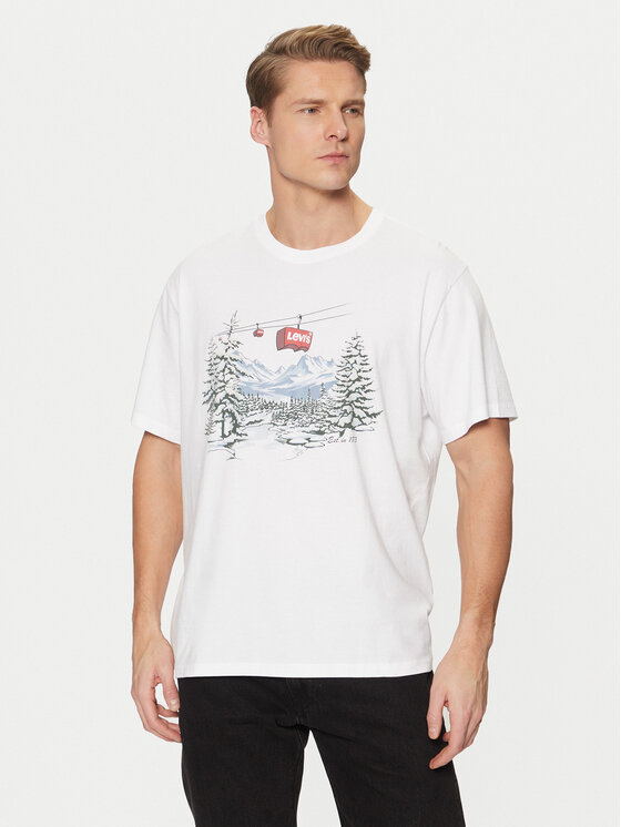 Levi's® Levi's® T-Shirt Graphic 16143-1515 Λευκό Relaxed Fit