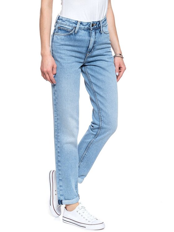 Lee Lee Jeans MOM STRAIGHT Blu Regular Fit