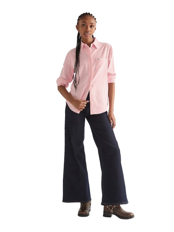 Wrangler Wrangler Koszula 112378139 Różowy Regular Fit