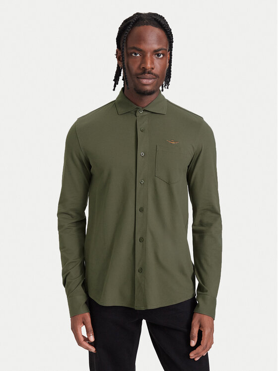 Aeronautica Militare Риза 262CA1313UP00408 Каки Regular Fit