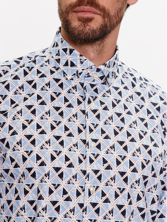 Pierre Cardin Pierre Cardin Hemd 15401/000/0111 Blau Tailored Fit