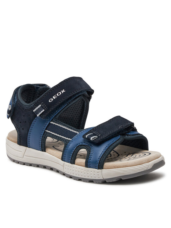 Geox Geox Sandale J Sandal Alben Boy J35AVA 01520 CF44M D Tamnoplava