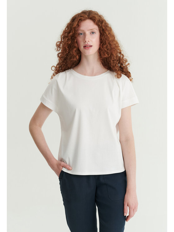 TATUUM TATUUM Bluzka SELI Kremowy Classic Fit