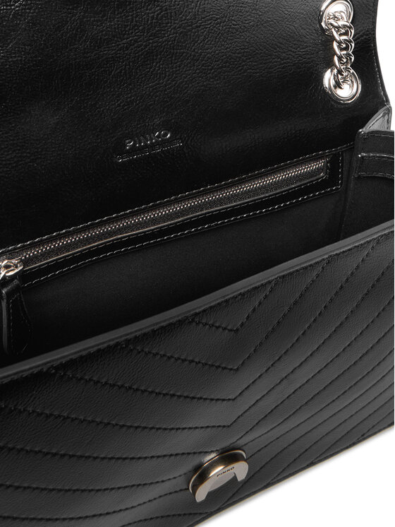 PINKO PINKO Handtasche Love One Light Classic AI 25-26 PLTT 106174 A2JC Schwarz