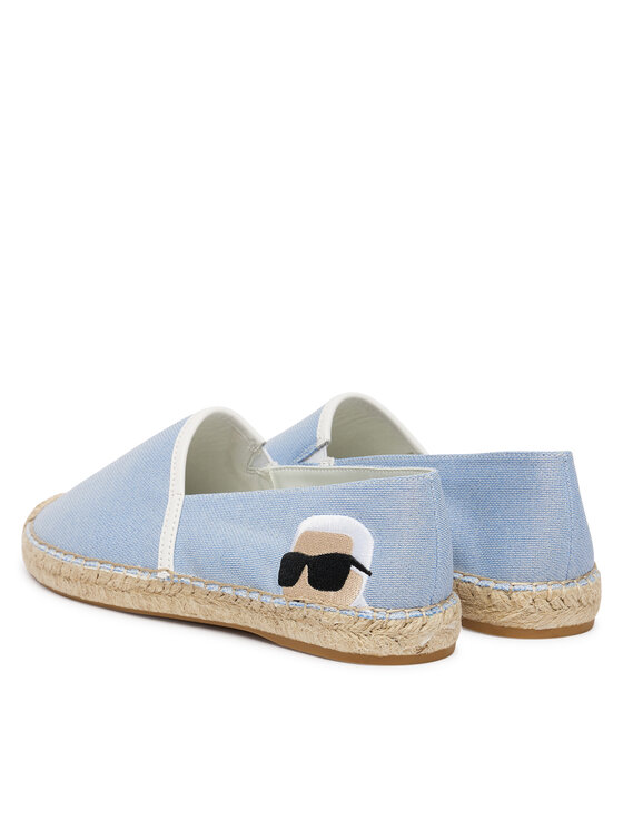KARL LAGERFELD KARL LAGERFELD Espadryle Kamini KL80111G Błękitny